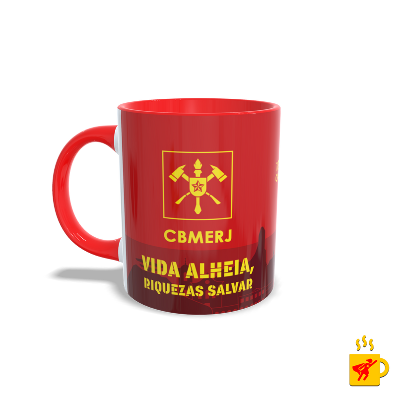 Caneca Corpo de Bombeiros Vida Alheia, Riquezas Salvar