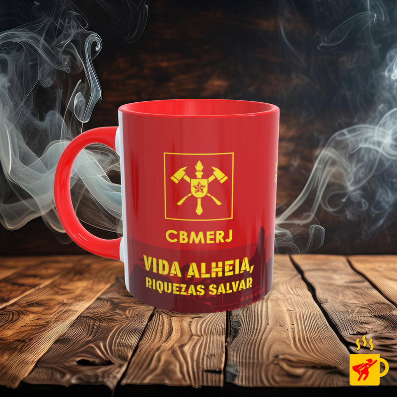 Caneca Corpo de Bombeiros Vida Alheia, Riquezas Salvar