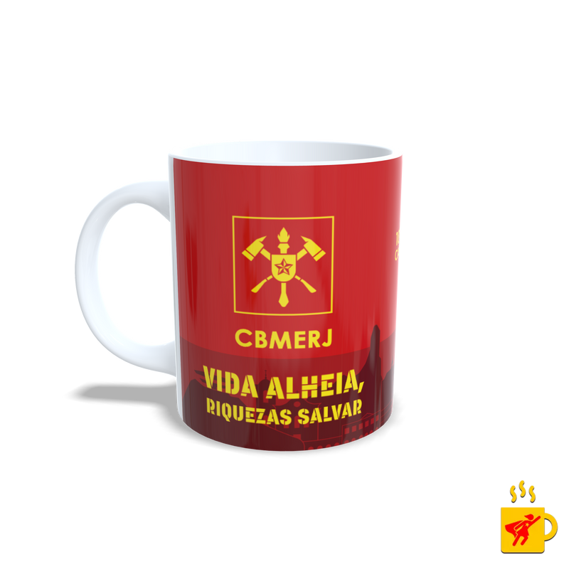 Caneca Corpo de Bombeiros Vida Alheia, Riquezas Salvar