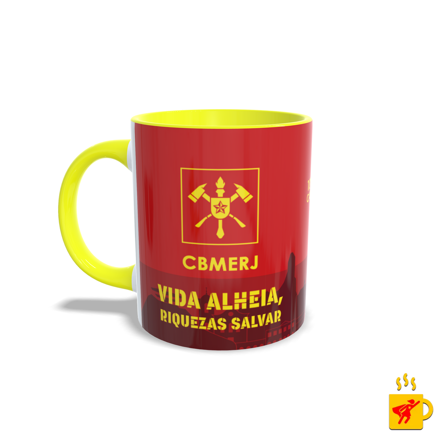 Caneca Corpo de Bombeiros Vida Alheia, Riquezas Salvar