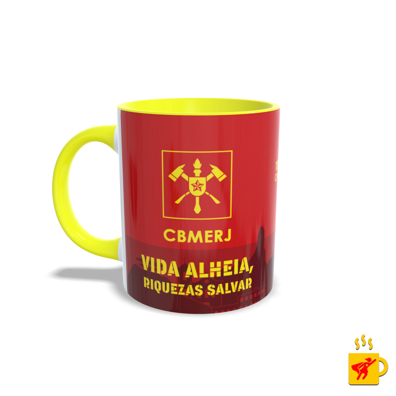 Caneca Corpo de Bombeiros Vida Alheia, Riquezas Salvar