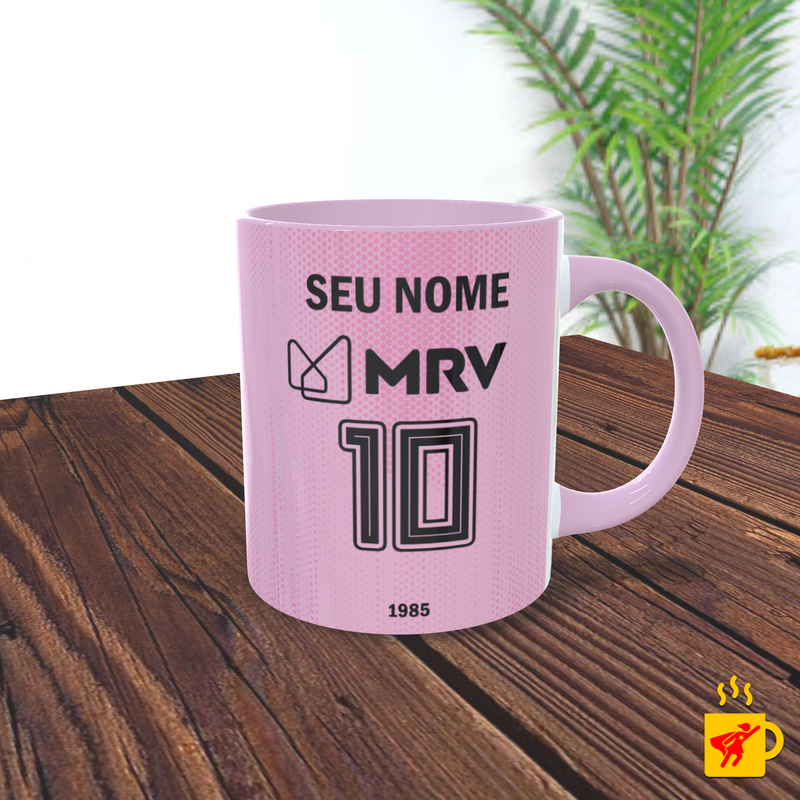 Caneca Uniforme Flamengo Rosa