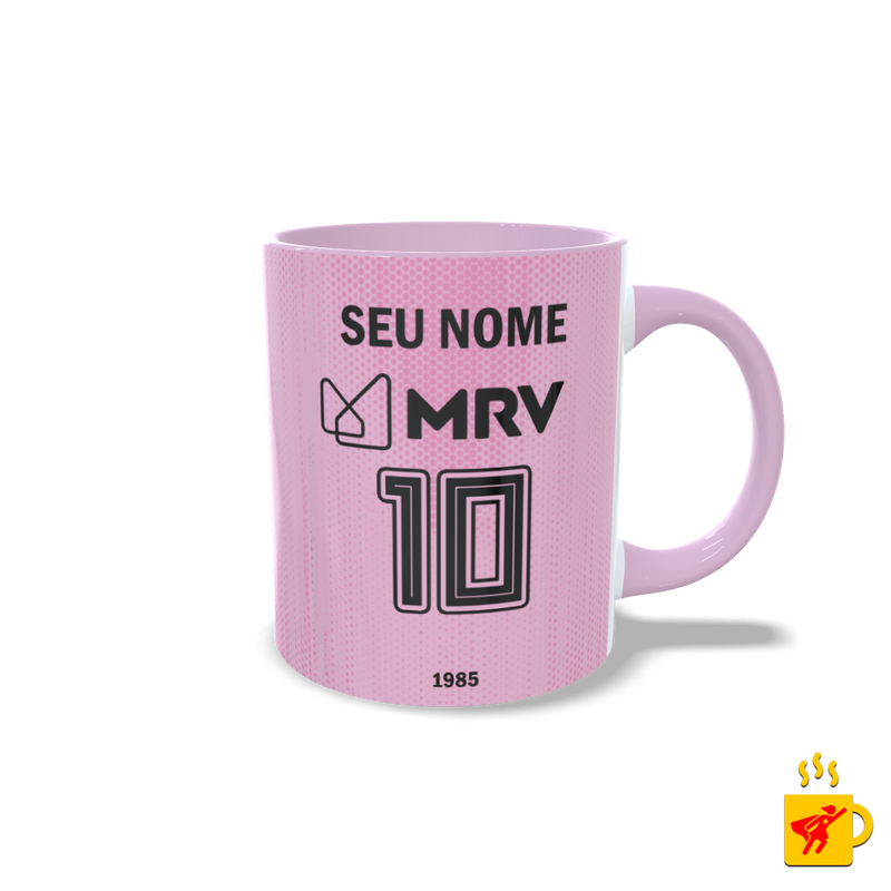 Caneca Uniforme Flamengo Rosa